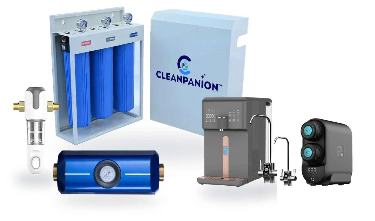 Cleanpanion water filtration products showcase